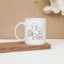Clay Craft Ceramic Cc Mm1 Swiss Rez11 Microwave Safe Coffee Mug for Gift to Father Brother Elders 300 ml, My Superhero...