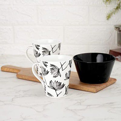 Clay Craft Imperial Collection Snack Bowl Set of 3-470 ml Each (Snack Set 3)