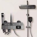 clayplus Thermostatic Shower Panel Shower Set (Matte Finish)...