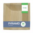 Clazkit 25 Pack Areca Deep Pyramid Bowl | Like Wooden Bamboo ...