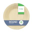 Clazkit 25 Pack Areca Round Palm Leaf Bowl | Like Wooden Bamboo | Eco Friendly, Biodegradable, Use and Throw Small Dona | for Serving Pasta, Soup & Snacks | Birthday, Wedding & Party | 6 Inch...