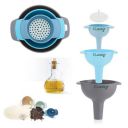 Clazkit® 3-Piece Kitchen Funnel Set...