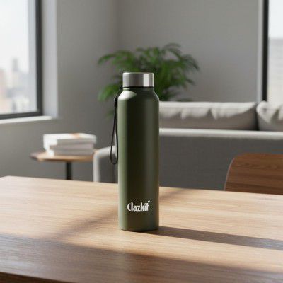 Clazkit Alpha Pro Classic Stainless Steel Water Bottle Single Wall 1000ml