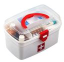 Clazkit BPA-Free Emergency Indoor Outdoor Medical Utility Cabinet Organizer Detachable Tray Medical Box (White)...