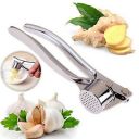 Clazkit Garlic Crusher Presser Garlic Press Multi-Function Manual Portable Garlic Crusher Ginger Mincer Garlic Presser Curved Garlic Grinding Slicer (Silver), Medium (CGCP)...