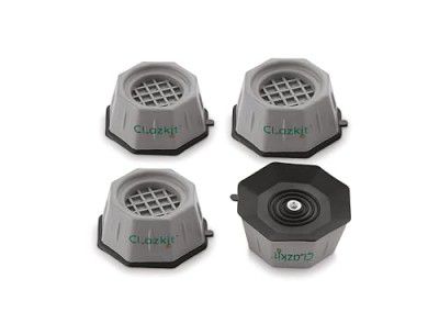Clazkit Multi-Purpose Heavy Duty Stand Home Appliance Refrigerator/Washing Machine/Furniture/Fridge Stand, Grey (Pack of 4)