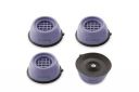 Clazkit Multi-Purpose Heavy Duty Stand Home Appliance Refrigerator/Washing Machine/Furniture/Fridge Stand, Round, Blue (Pack of 4)...