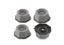 Clazkit Multi-Purpose Heavy Duty Stand Home Appliance Refrigerator/Washing Machine/Furniture/Fridge Stand, Grey (Pack of 4)...