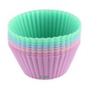 Clazkit Silicone Muffin Cup Moulds - 8 Pieces...