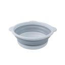 Clazkit Silicone, Multi-Purpose Portable Folding Wash Basin with Hanging Hole & Save Storage Space, for Home Kitchen, (Diameter 29, Grey)...