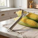 Clazkit Stainless Steel Corn Peeler Tool – Heavy Duty Corn Stripper, Sweet Corn Kernel Remover, Serrated Blade Corn Cutter, Kitchen Tool for Fast Corn Peeling-Pack of 1...