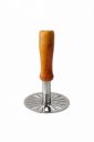 Clazkit Stainless Steel Potato Masher with Wooden Handle...