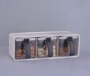 Clazkit Trio Multipurpose Wall mounted spice storage box |Seasoning Masala Spice Rack |Wall Hanging masala container organizer for kitchen |Color May Vary...