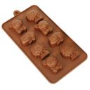Clazkit YH-182 Silicone animial Shaped Chocolate Mold,Brown...