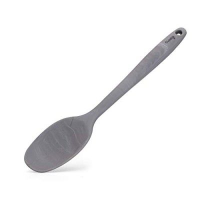 Clazkit YH-484M Large Silicone Iron Non-Sticky Spoon Reusable Kitchen Set for Cooking,Marble