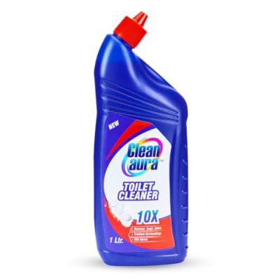 Clean Aura Toilet Cleaner, 10X Action Formula, Tough Stain Removal, Available in 500ml, 1L and 5L 