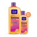Clean & Clear Foaming face wash for oily skin, removes 99.8% pimple causing germs, Home & travel combo pack offer- Buy 240ml Get 100ml Free...