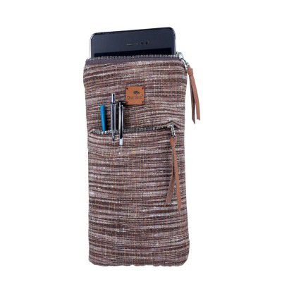 Clean Planet Handcrafted Ecofriendly Khadi Fabric and Cotton 8.5 inch Tablet Sleeve