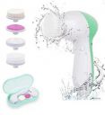 Cleanfly Facial Brush Set with 4 Interchangeable Face Scrubber for Deep Cleansing, Gentle Exfoliation, Blackhead Removal, Massage, Skin Care, Green, 250 g...