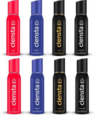 Clensta Majesty, Nobal, Emperor, Duke No Gas Deodorant For Men (1200 ml, Pack of 8)