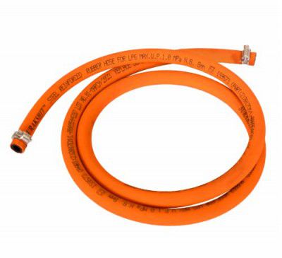 ClimbHigh 3 Mtr ISI Certified LPG Rubber Hose Pipe with Reinforced Steel Wire 100% Flame Resistant