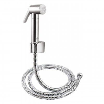 Cliquin KSHF2201 ABS Health Faucet with SS-304 Grade 1 Meter Flexible Hose Pipe and Wall Hook Health Faucet
