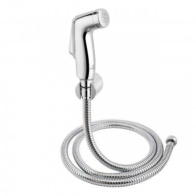 Cliquin KSHF2203 ABS Health Faucet with SS-304 Grade 1 Meter Flexible Hose Pipe and Wall Hook Health Faucet (Wall Mount Installation Type)