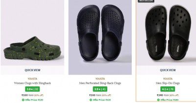 Ajio : Clogs Starts at Rs 99 For Men's