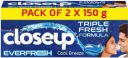 Closeup Cool Breeze Toothpaste Toothpaste  (150, Pack of 2)...
