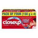 Closeup Toothpaste | with 3x Freshness |upto 12 hrs fresh breath & white teeth 150g*4 =600g...