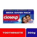 Closeup Intense Cool Blue Gel Toothpaste with Cooling Beads, 300g (150g x 2)...