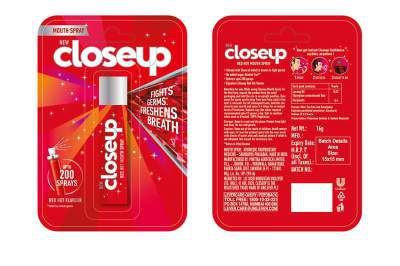 Closeup Red Hot Mouth Spray, 16g