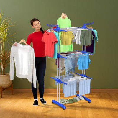 Peng Essentials Megadry Cloth Drying Stand| Perfect Use for Balcony and Indoor Laundry Racks