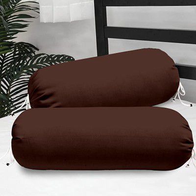 Cloth Fusion Round Bolster Pillow Covers Set of 2