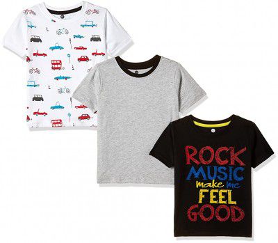 Cloth Theory Boys Regular Fit T-Shirts (Pack of 3)