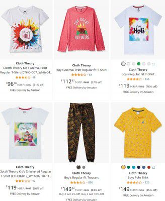 Cloth Theory Kid's Clothing Starts ₹135
