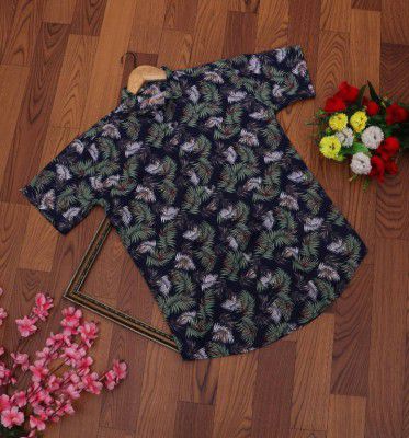 CLOTHENIC  Men Regular Fit Printed Cut Away Collar Casual Shirt