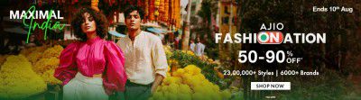 Clothing Loot: Ajio 50 To 90% Off
