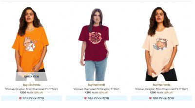Ajio : Buythattrendz Womens Clothing Upto 85% Off | Start At 300