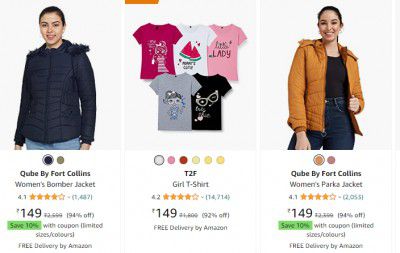 Clothing Upto 99% Off