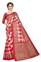 Clothzy Women's Bright Khadi Saree With Blouse Piece...