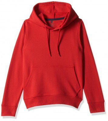 Clotth Theory Girl's Fleece Solid Color Blocked Hooded Sweatshirt Jacket with Kangaroo Pocket