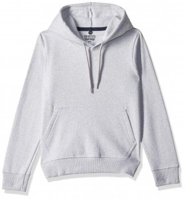 Clotth Theory Girl's Fleece Solid Color Blocked Hooded Sweatshirt Jacket with Kangaroo Pocket