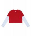 Clotth Theory Long Sleeve Dropshoulder Pullover Crop Top for Girls...