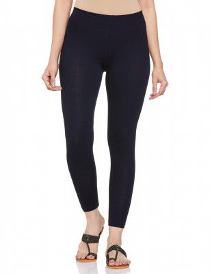 Clotth Theory Women's Super Combed Cotton Elastane Stretch Ankle Leggings with Ultrasoft Waistband