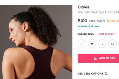 Clovia Bra Full Coverage Lightly Padded