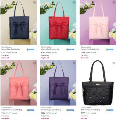 Flipkart : Clovia Fashion Handbags Starts @ Rs 235 | Upto 88% Off