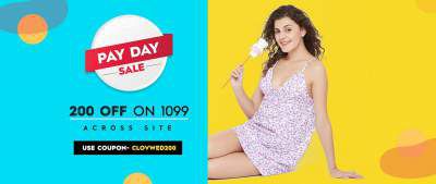 Clovia Pay Day Sale: Rs.200 off on Rs.1099