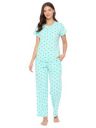 Clovia Women Cotton Blend Pajama Set...