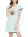 Clovia Women Cotton Knee Length Nightdress ....